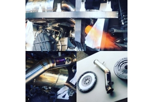 Flame Throwing VIP Client! Another Lamborghini Gallardo equipped with our Millionaireracing Titanium Test-Pipes (Straight Pipes).