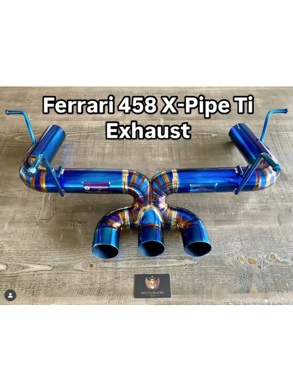 Millionaireracing Ferrari 458 Ti X-Pipe Exhaust