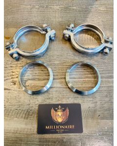 Lamborghini V-Band Exhaust and O-Ring KIT x 4 Each - Gallardo, Murcielago