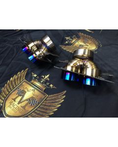 LAMBORGHINI GALLARDO Quad RACING TITANIUM CARBON TIPS