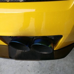 One of our VIP Clients sporting our LAMBORGHINI GALLARDO QUAD RACING TITANIUM CARBON TIPS