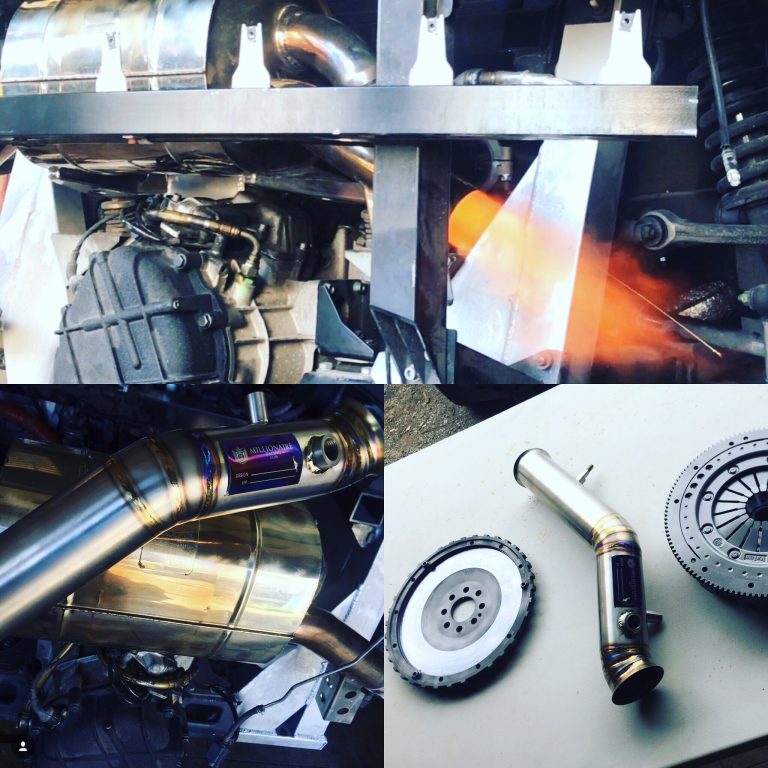 Flame Throwing VIP Client! Another Lamborghini Gallardo equipped with our Millionaireracing Titanium Test-Pipes (Straight Pipes).